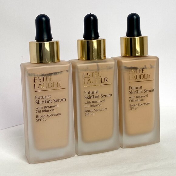 ESTEE LAUDER FUTURIST SKINTINT SERUM FOUNDATION SPF 20 1N2 1C1 2W1 LOT OF 3